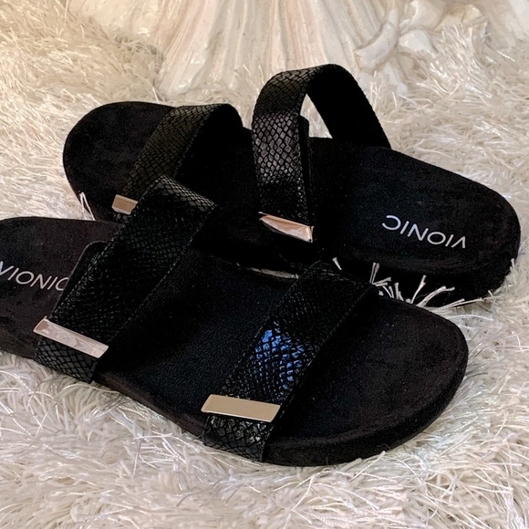 Vionic | Shoes | Vionic Grace Jura Two Strap Slide Sandal Nwot | Poshmark
